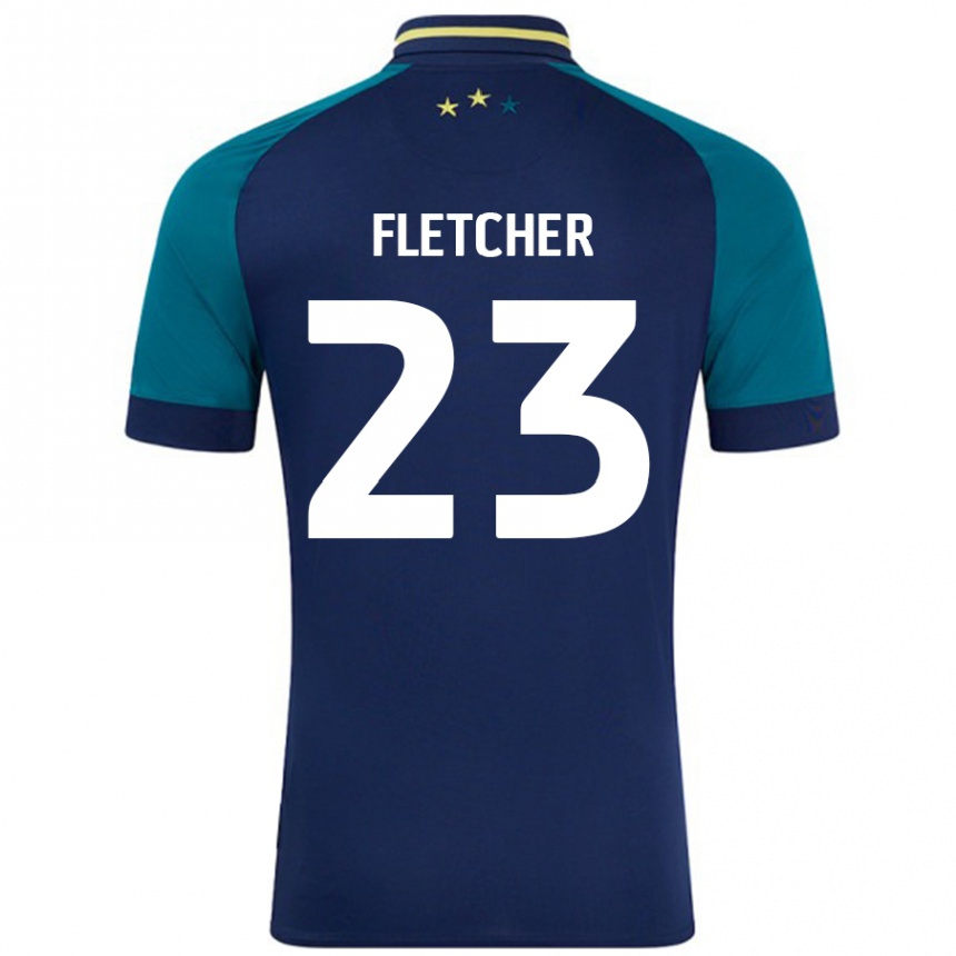 Enfant Football Maillot Serena Fletcher #23 Marine Vert Foncé Tenues Extérieur 2024/25