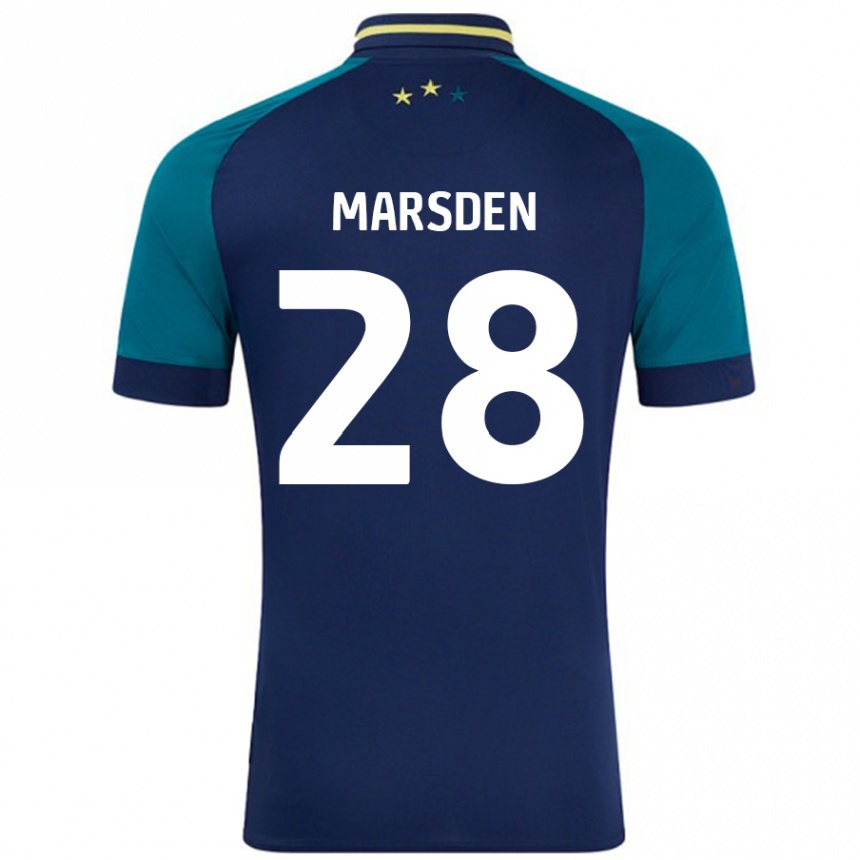 Enfant Football Maillot Brooke Marsden #28 Marine Vert Foncé Tenues Extérieur 2024/25