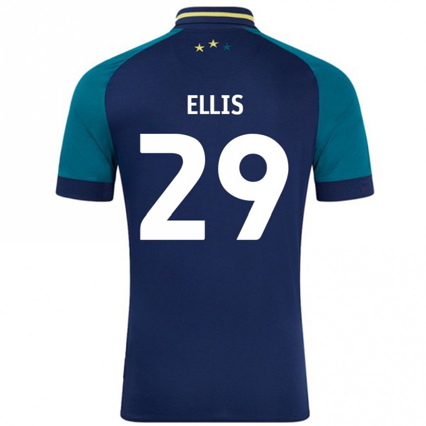 Enfant Football Maillot Molly Ellis #29 Marine Vert Foncé Tenues Extérieur 2024/25