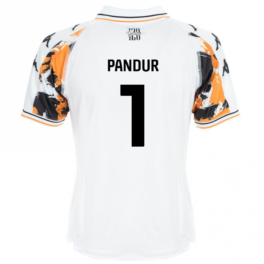 Enfant Football Maillot Ivor Pandur #1 Blanc Tenues Extérieur 2024/25