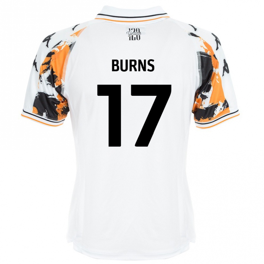 Enfant Football Maillot Finley Burns #17 Blanc Tenues Extérieur 2024/25