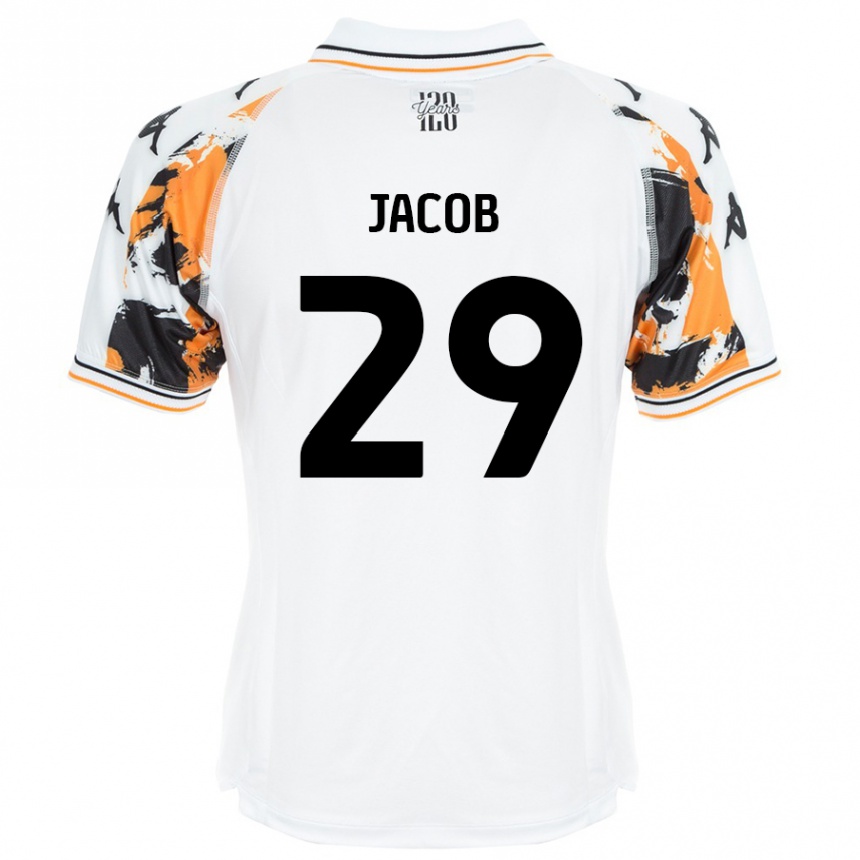 Enfant Football Maillot Matty Jacob #29 Blanc Tenues Extérieur 2024/25