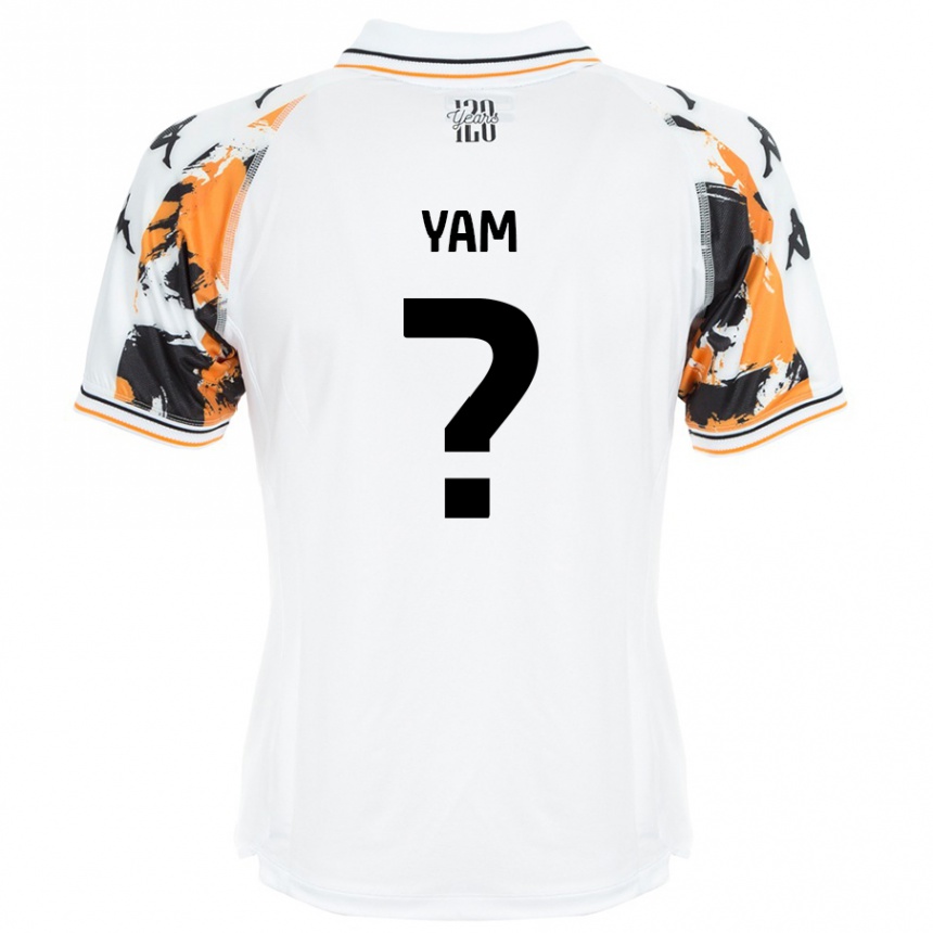 Enfant Football Maillot Callum Yam #0 Blanc Tenues Extérieur 2024/25