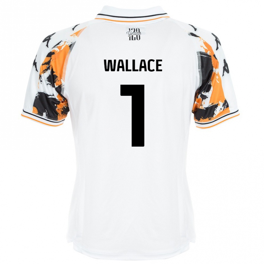 Enfant Football Maillot Abbi Wallace #1 Blanc Tenues Extérieur 2024/25