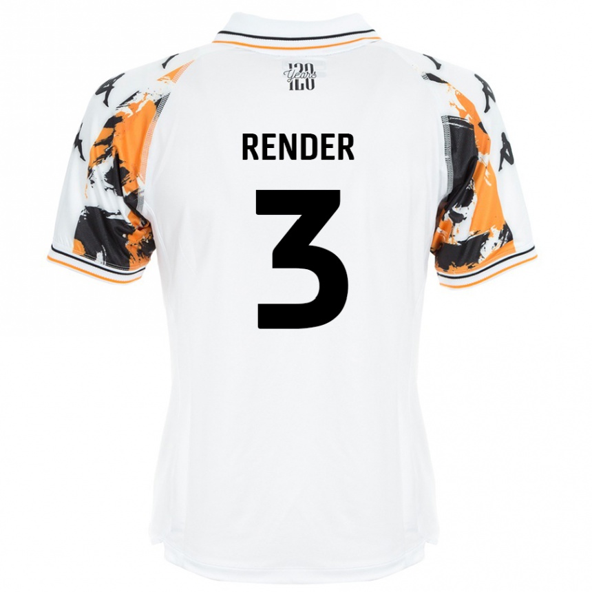 Enfant Football Maillot Meg Render #3 Blanc Tenues Extérieur 2024/25