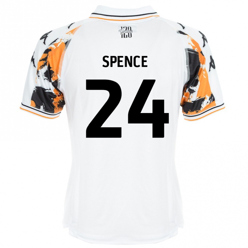 Enfant Football Maillot Emily Spence #24 Blanc Tenues Extérieur 2024/25