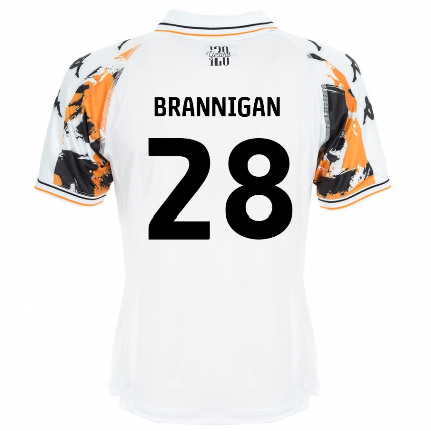 Enfant Football Maillot Aoife Brannigan #28 Blanc Tenues Extérieur 2024/25