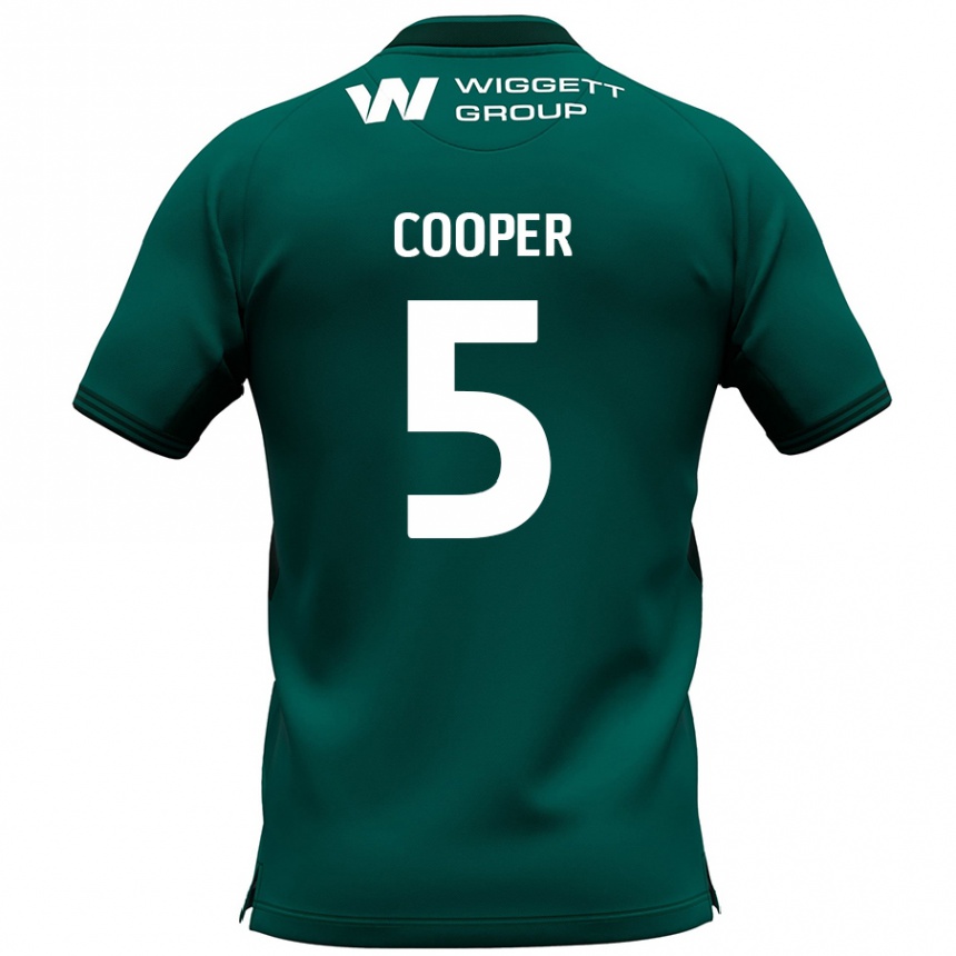 Enfant Football Maillot Jake Cooper #5 Vert Tenues Extérieur 2024/25