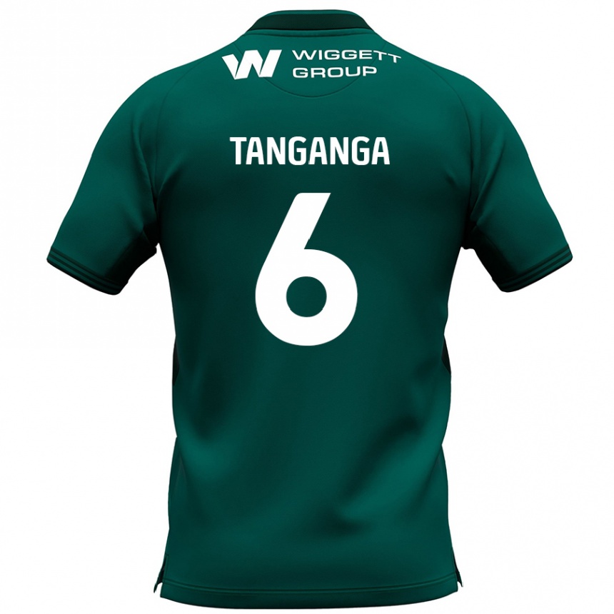 Enfant Football Maillot Japhet Tanganga #6 Vert Tenues Extérieur 2024/25