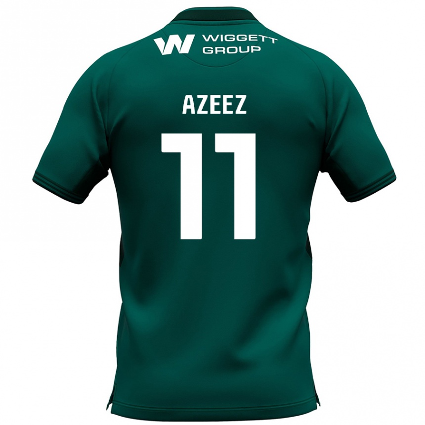 Enfant Football Maillot Femi Azeez #11 Vert Tenues Extérieur 2024/25