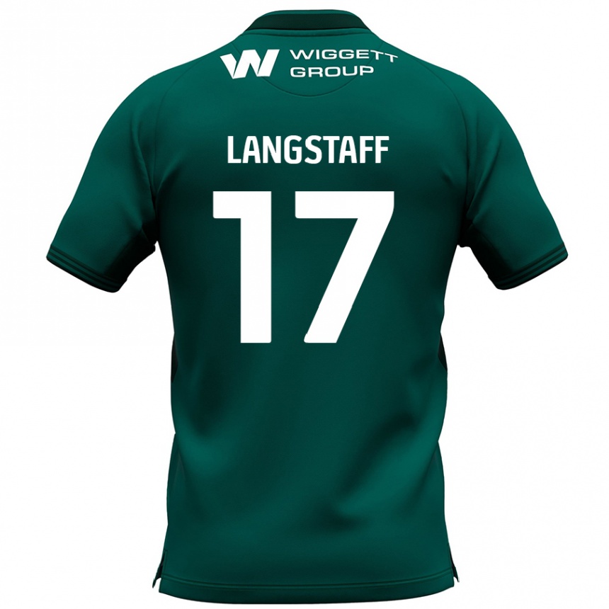 Enfant Football Maillot Macaulay Langstaff #17 Vert Tenues Extérieur 2024/25