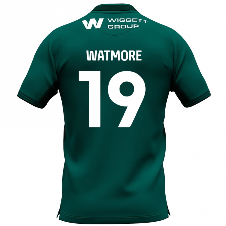 Enfant Football Maillot Duncan Watmore #19 Vert Tenues Extérieur 2024/25