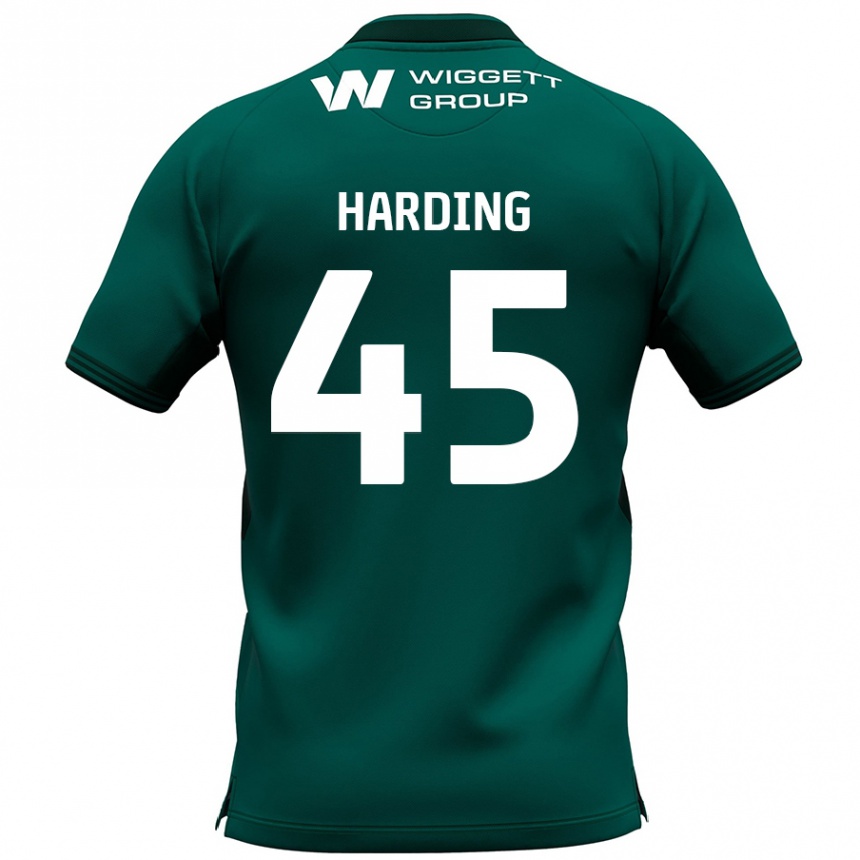 Enfant Football Maillot Wes Harding #45 Vert Tenues Extérieur 2024/25