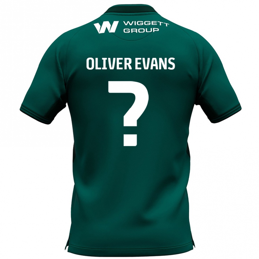 Enfant Football Maillot Oliver Evans #0 Vert Tenues Extérieur 2024/25