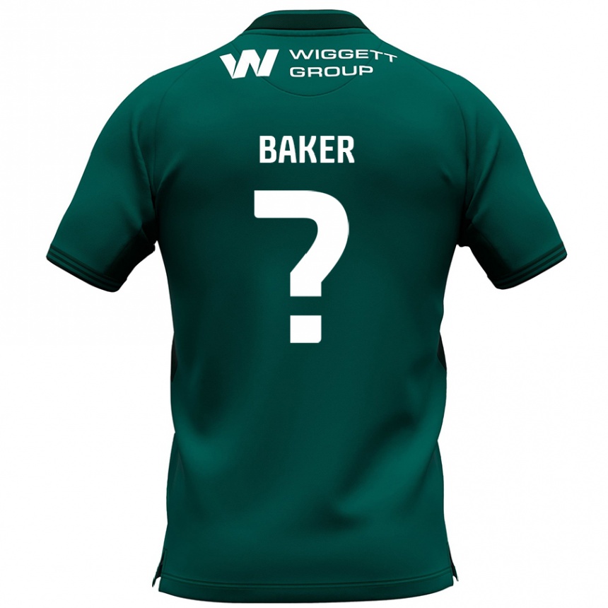 Enfant Football Maillot Frankie Baker #0 Vert Tenues Extérieur 2024/25