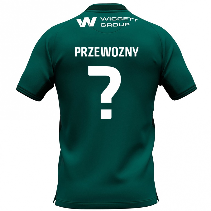 Enfant Football Maillot Jakub Przewozny #0 Vert Tenues Extérieur 2024/25