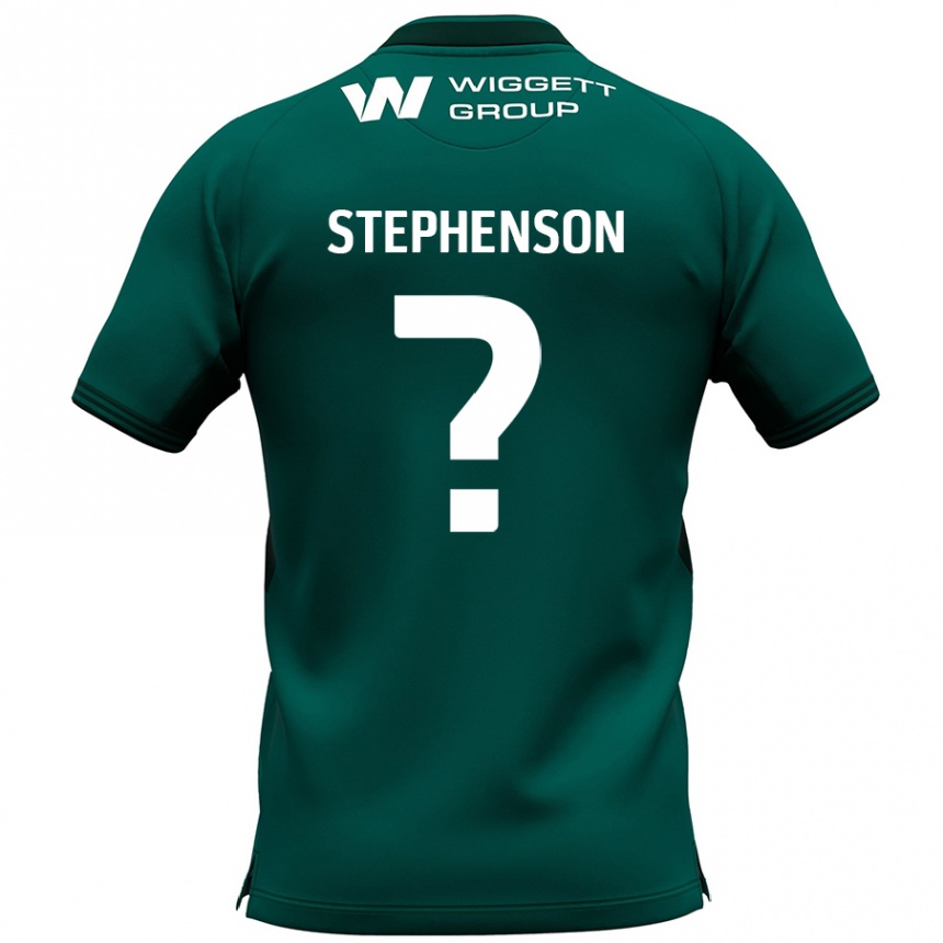 Enfant Football Maillot Joshua Stephenson #0 Vert Tenues Extérieur 2024/25