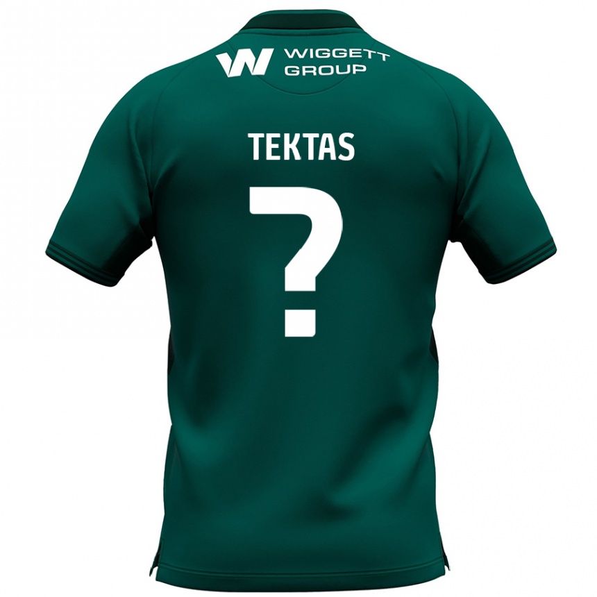 Enfant Football Maillot Jayden Tektas #0 Vert Tenues Extérieur 2024/25