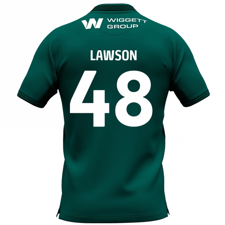 Enfant Football Maillot Sha'mar Lawson #48 Vert Tenues Extérieur 2024/25