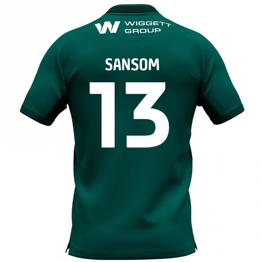 Enfant Football Maillot Chloe Sansom #13 Vert Tenues Extérieur 2024/25