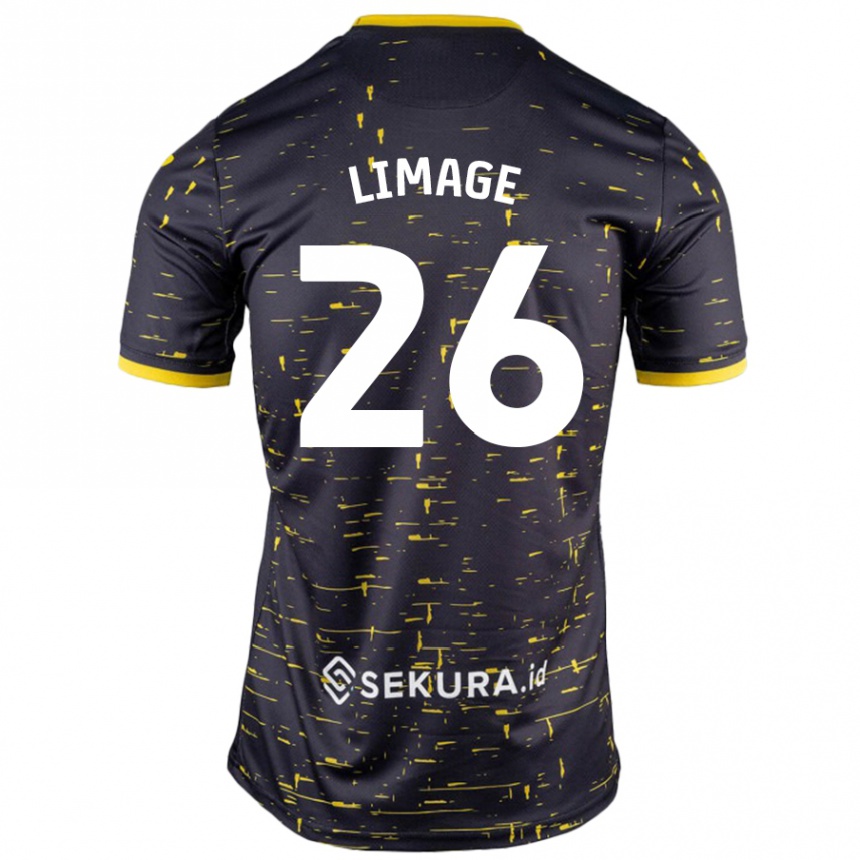 Enfant Football Maillot Felicity Limage #26 Noir Jaune Tenues Extérieur 2024/25