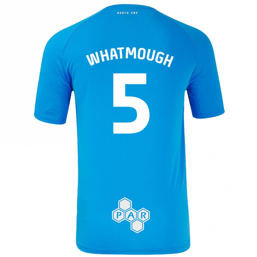 Enfant Football Maillot Jack Whatmough #5 Bleu Ciel Tenues Extérieur 2024/25