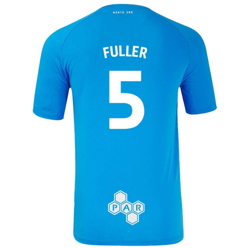 Enfant Football Maillot Olivia Fuller #5 Bleu Ciel Tenues Extérieur 2024/25