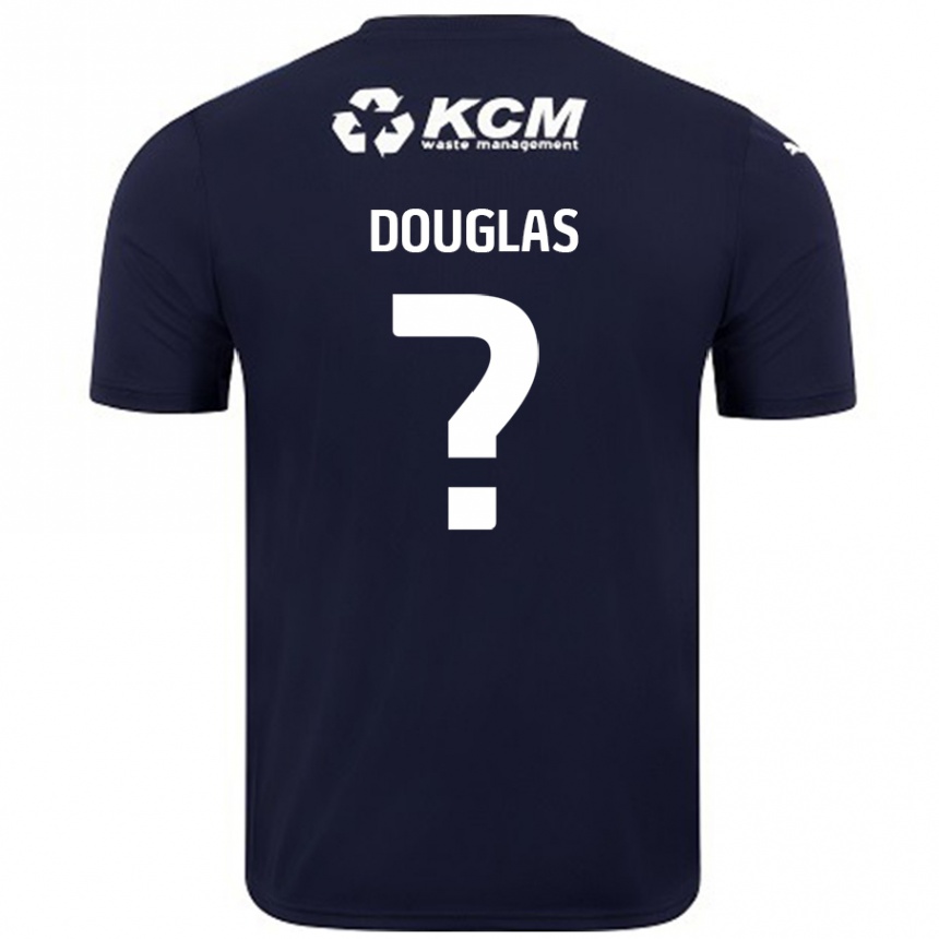 Enfant Football Maillot Hamish Douglas #0 Bleu Marine Tenues Extérieur 2024/25