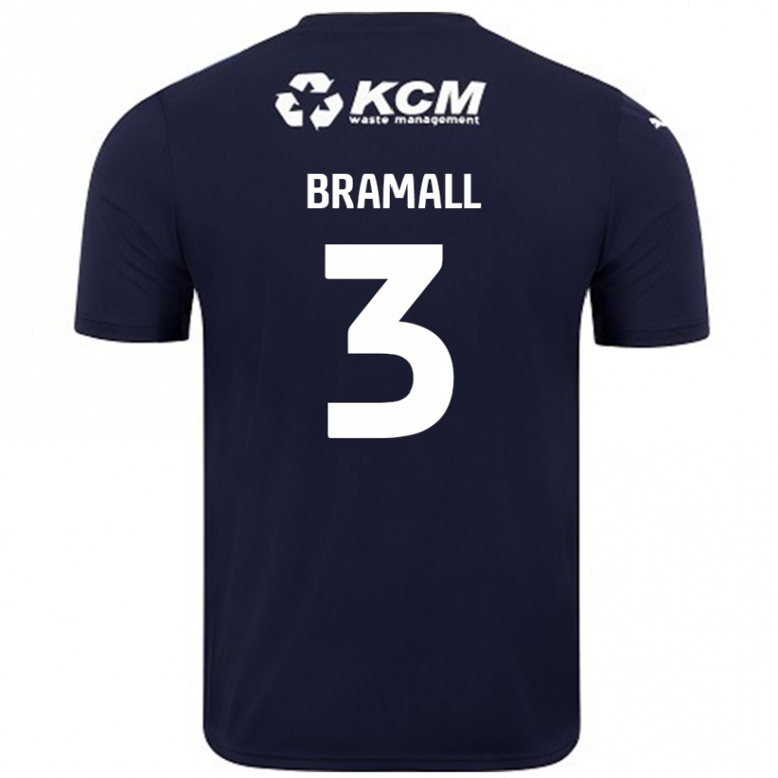 Enfant Football Maillot Cohen Bramall #3 Bleu Marine Tenues Extérieur 2024/25