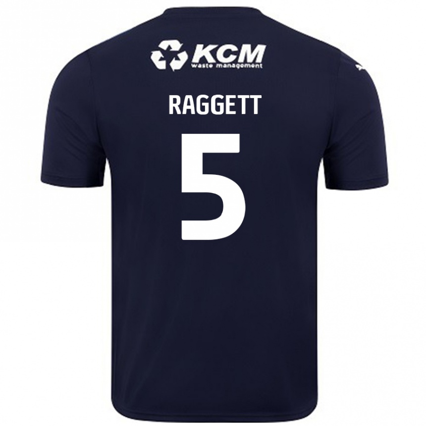 Enfant Football Maillot Sean Raggett #5 Bleu Marine Tenues Extérieur 2024/25