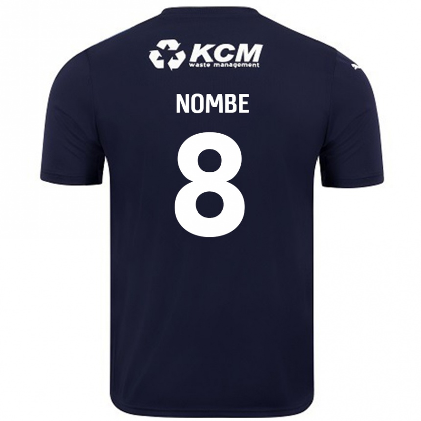 Enfant Football Maillot Sam Nombe #8 Bleu Marine Tenues Extérieur 2024/25