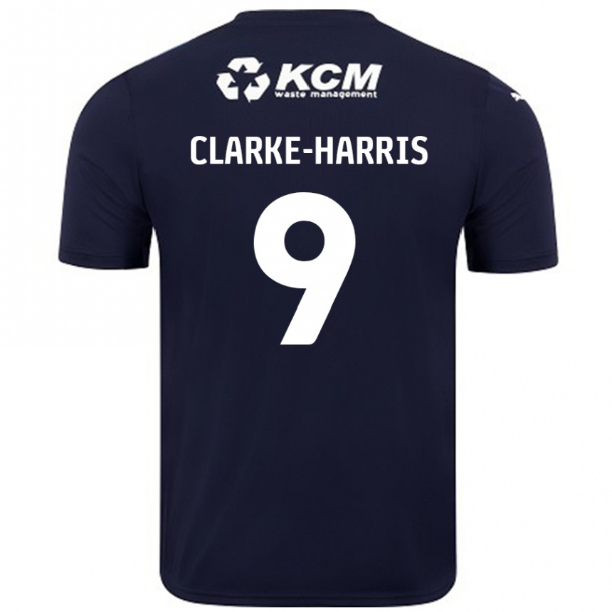 Enfant Football Maillot Jonson Clarke-Harris #9 Bleu Marine Tenues Extérieur 2024/25