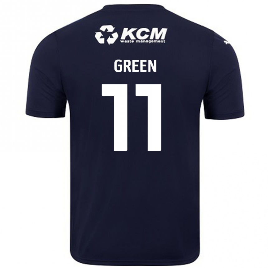 Enfant Football Maillot Andre Green #11 Bleu Marine Tenues Extérieur 2024/25