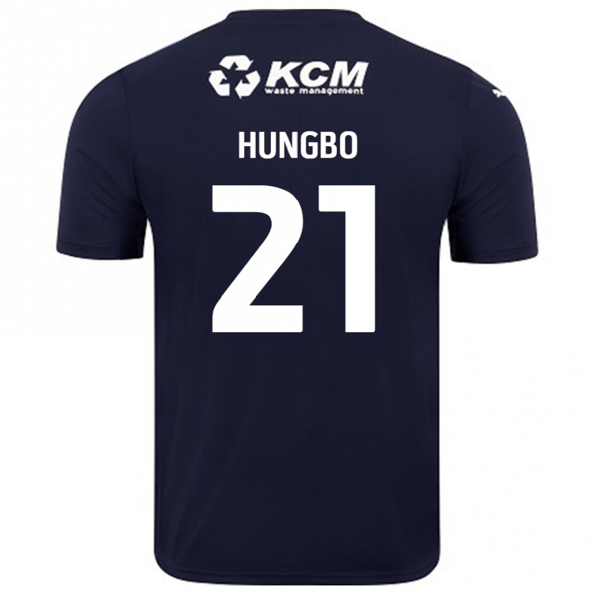 Enfant Football Maillot Joseph Hungbo #21 Bleu Marine Tenues Extérieur 2024/25