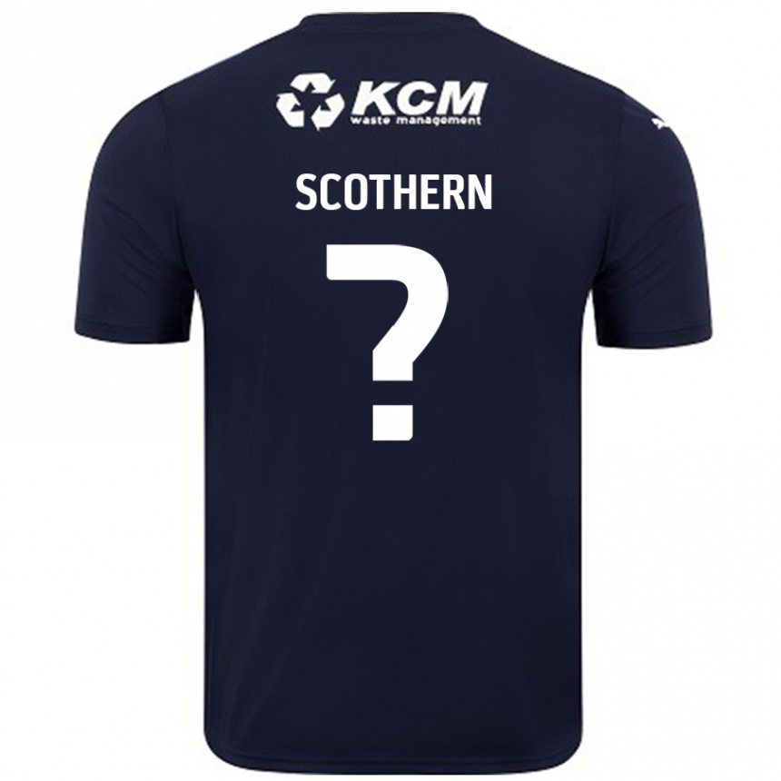 Enfant Football Maillot Ben Scothern #0 Bleu Marine Tenues Extérieur 2024/25