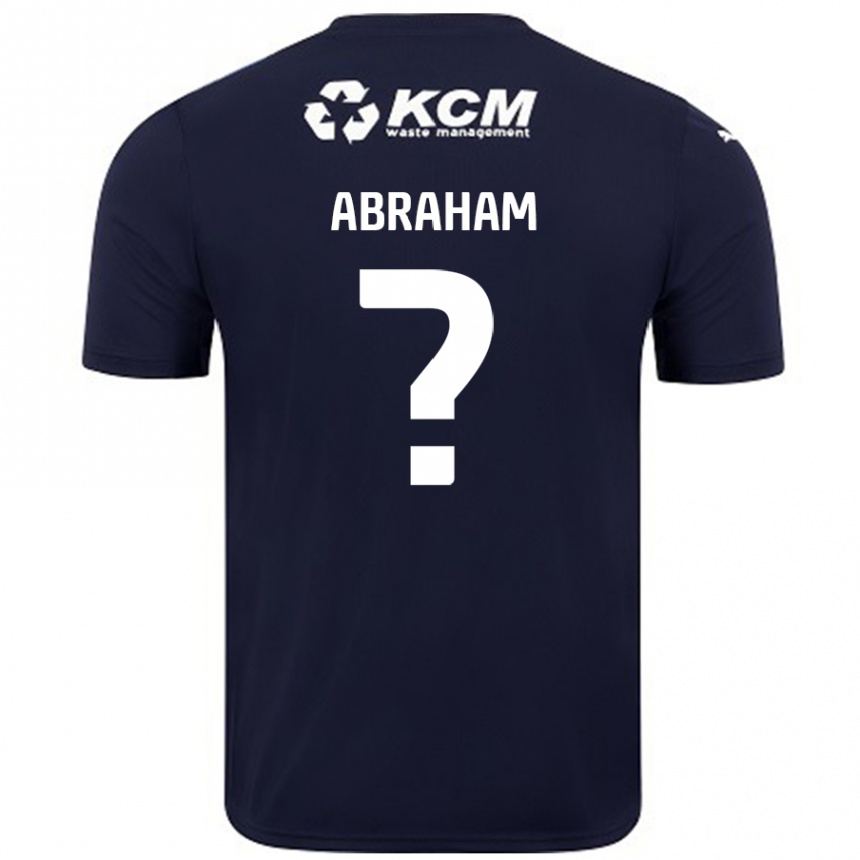 Enfant Football Maillot Louie Abraham #0 Bleu Marine Tenues Extérieur 2024/25