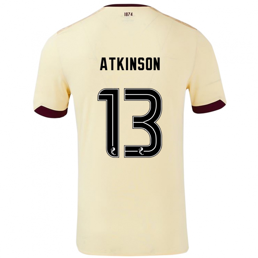 Enfant Football Maillot Nathaniel Atkinson #13 Crème Bordeaux Tenues Extérieur 2024/25