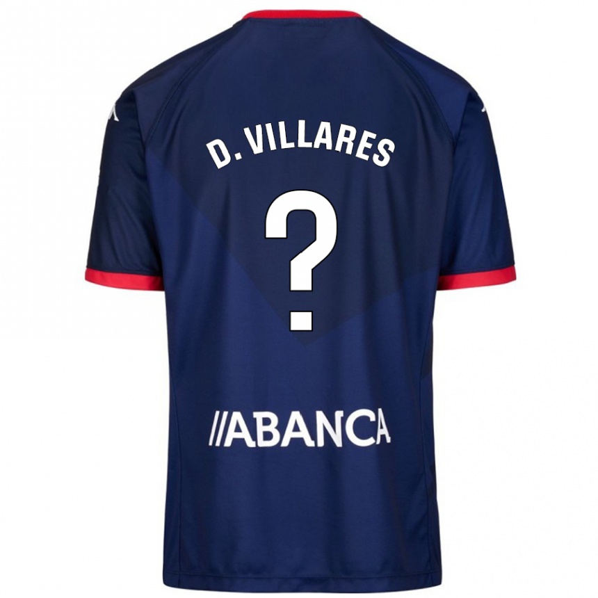 Enfant Football Maillot Diego Villares #8 Bleu Marine Tenues Extérieur 2024/25