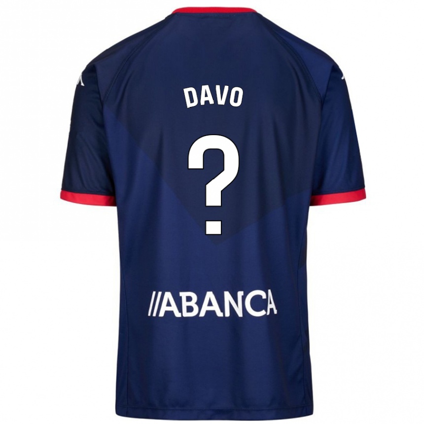 Enfant Football Maillot Davo #11 Bleu Marine Tenues Extérieur 2024/25