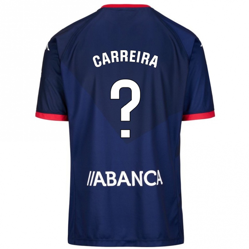 Enfant Football Maillot David Carreira #0 Bleu Marine Tenues Extérieur 2024/25