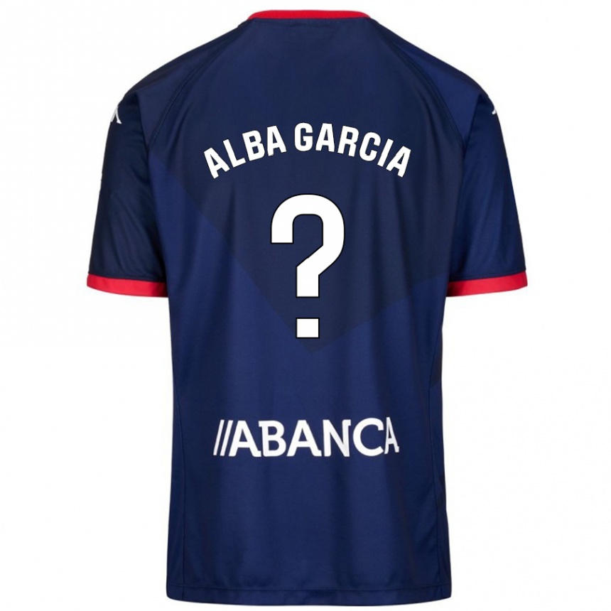 Enfant Football Maillot Lucía Alba García #13 Bleu Marine Tenues Extérieur 2024/25