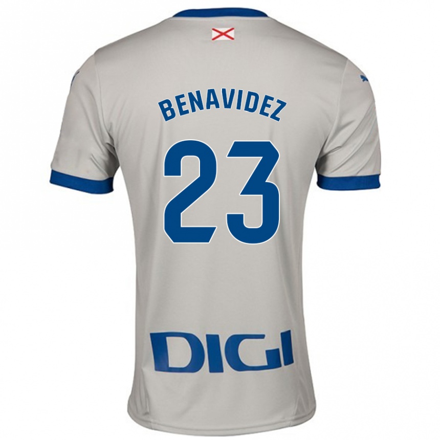 Enfant Football Maillot Carlos Benavidez #23 Gris Clair Tenues Extérieur 2024/25