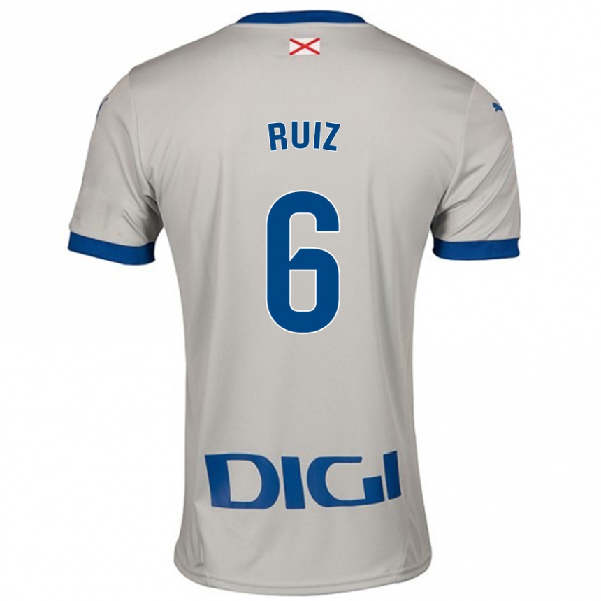 Enfant Football Maillot Markel Ruiz #6 Gris Clair Tenues Extérieur 2024/25