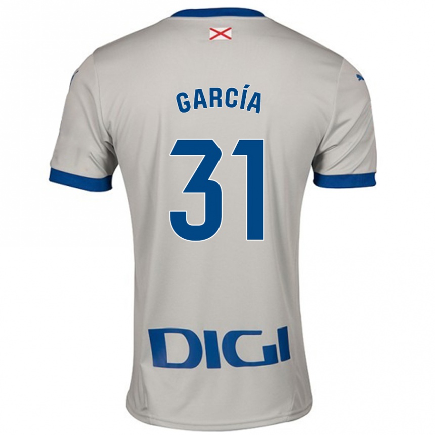 Enfant Football Maillot Gaizka García #31 Gris Clair Tenues Extérieur 2024/25