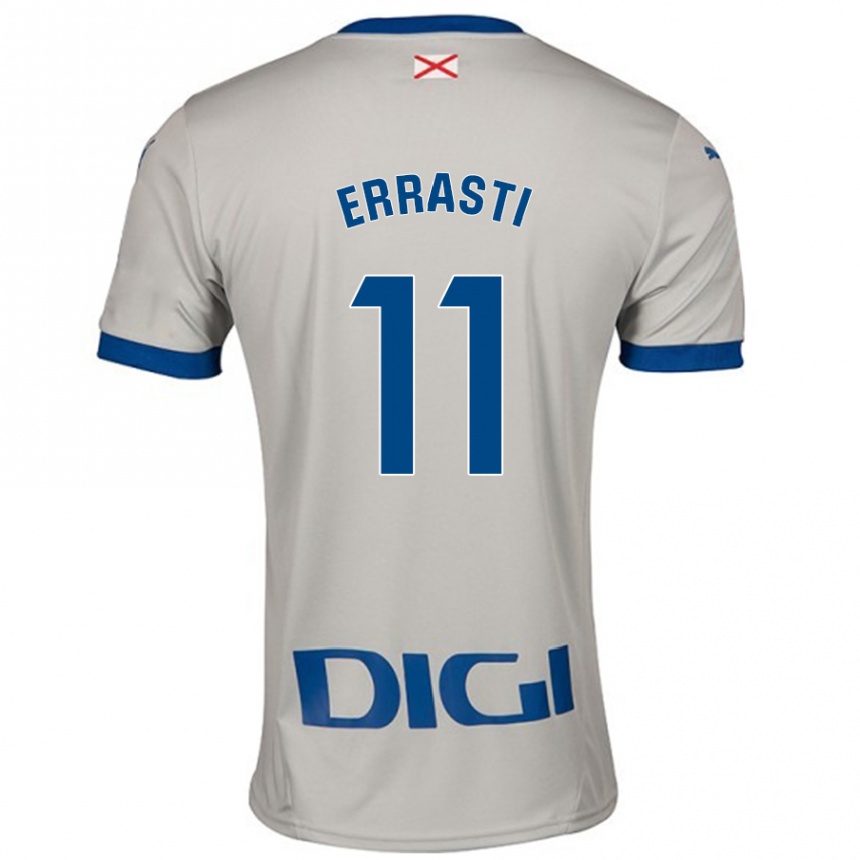 Enfant Football Maillot Elene Errasti #11 Gris Clair Tenues Extérieur 2024/25