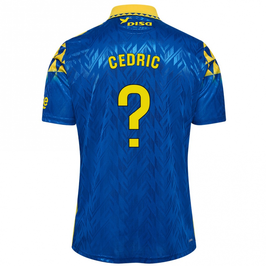 Enfant Football Maillot Iván Cédric #0 Bleu Jaune Tenues Extérieur 2024/25