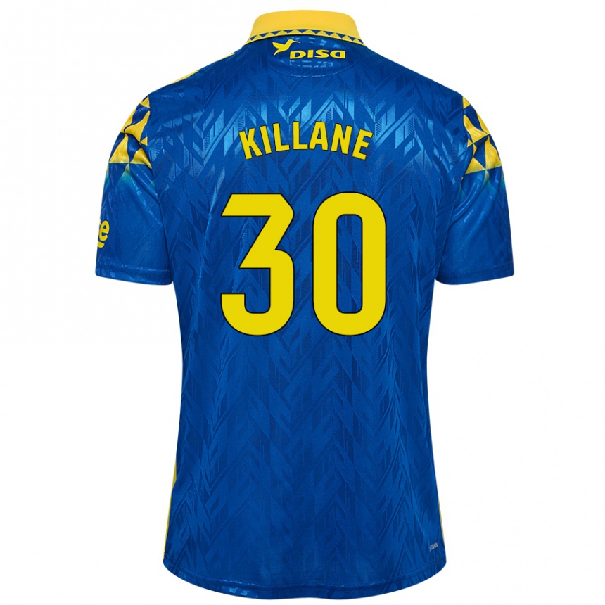 Enfant Football Maillot Álvaro Killane #30 Bleu Jaune Tenues Extérieur 2024/25