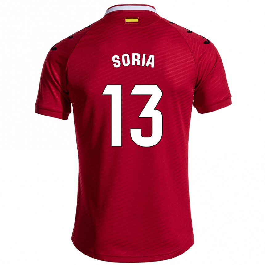 Enfant Football Maillot David Soria #13 Rouge Foncé Tenues Extérieur 2024/25