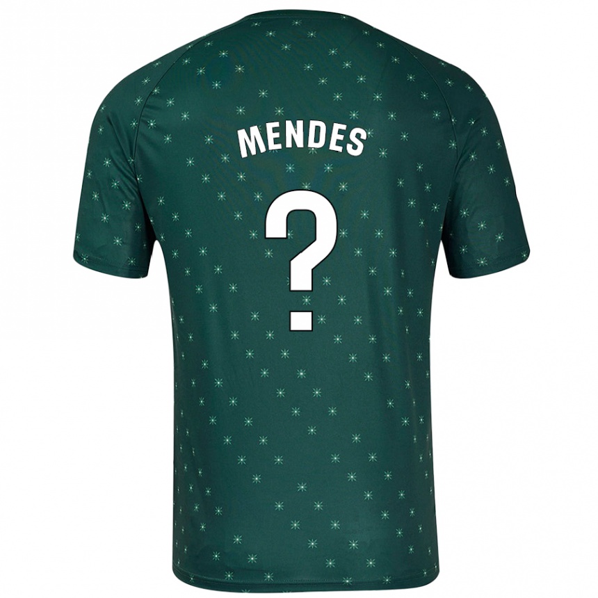 Enfant Football Maillot Houboulang Mendes #0 Vert Foncé Tenues Extérieur 2024/25