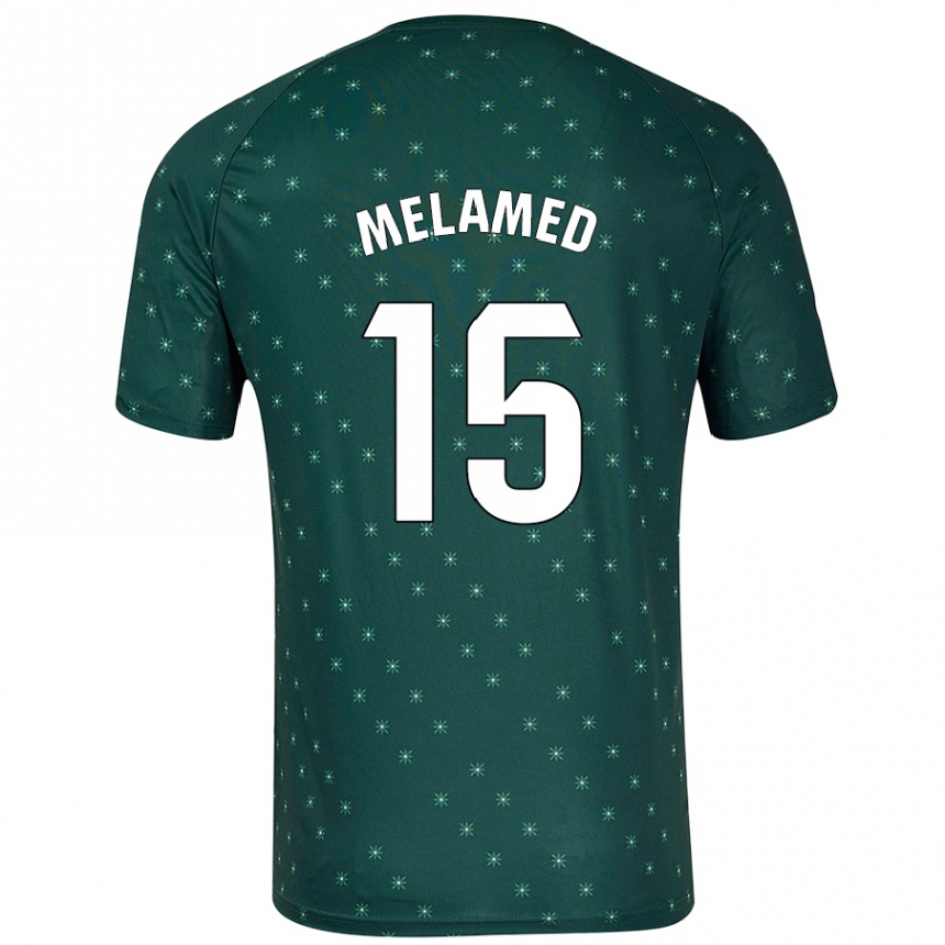 Enfant Football Maillot Nico Melamed #15 Vert Foncé Tenues Extérieur 2024/25